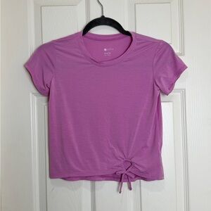 Zella girls Pink Tie-Front Top size 8/10 M